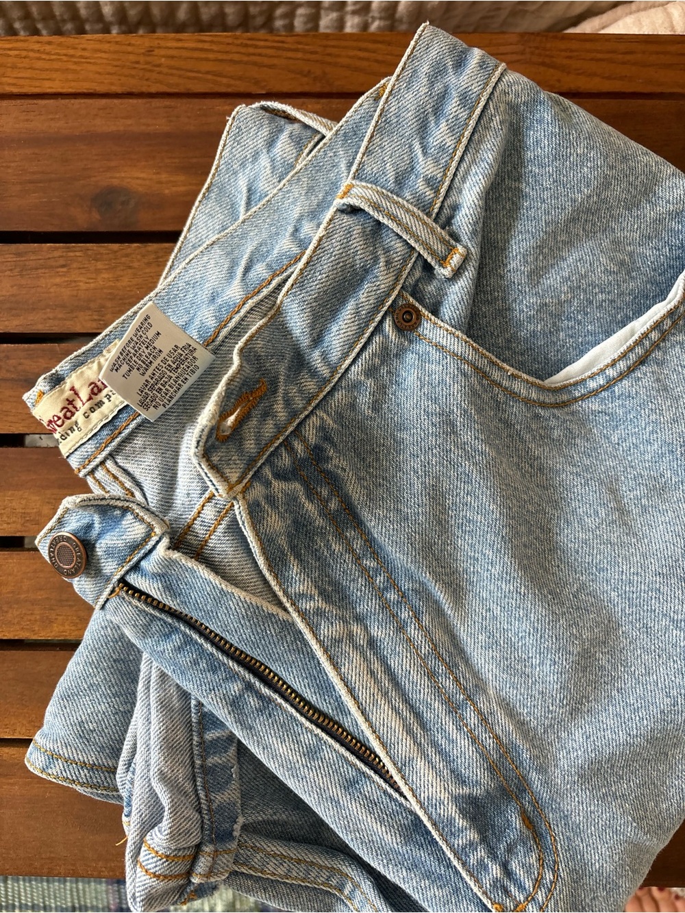 GreatLand Light Wash Boyfriend Jeans - Classic Light Blue - Picture 5 of 5